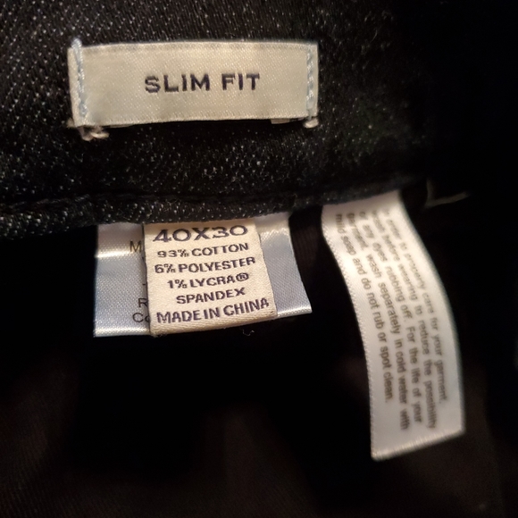 Joseph Abboud Slim Fit Dark Wash Men's Jeans Size 40x30 - Picture 5 of 6